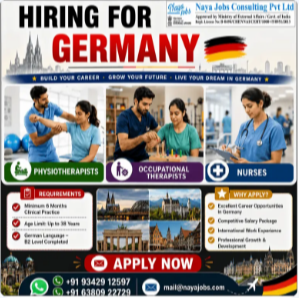 Hiring for Nurses Physiotherapy Occupational Therapy
