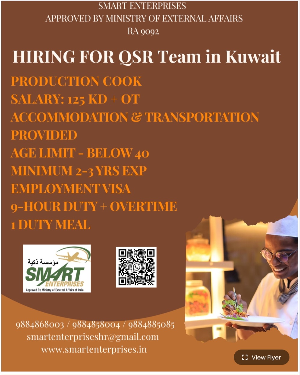 HIRING FOR QSR TEAM KUWAIT