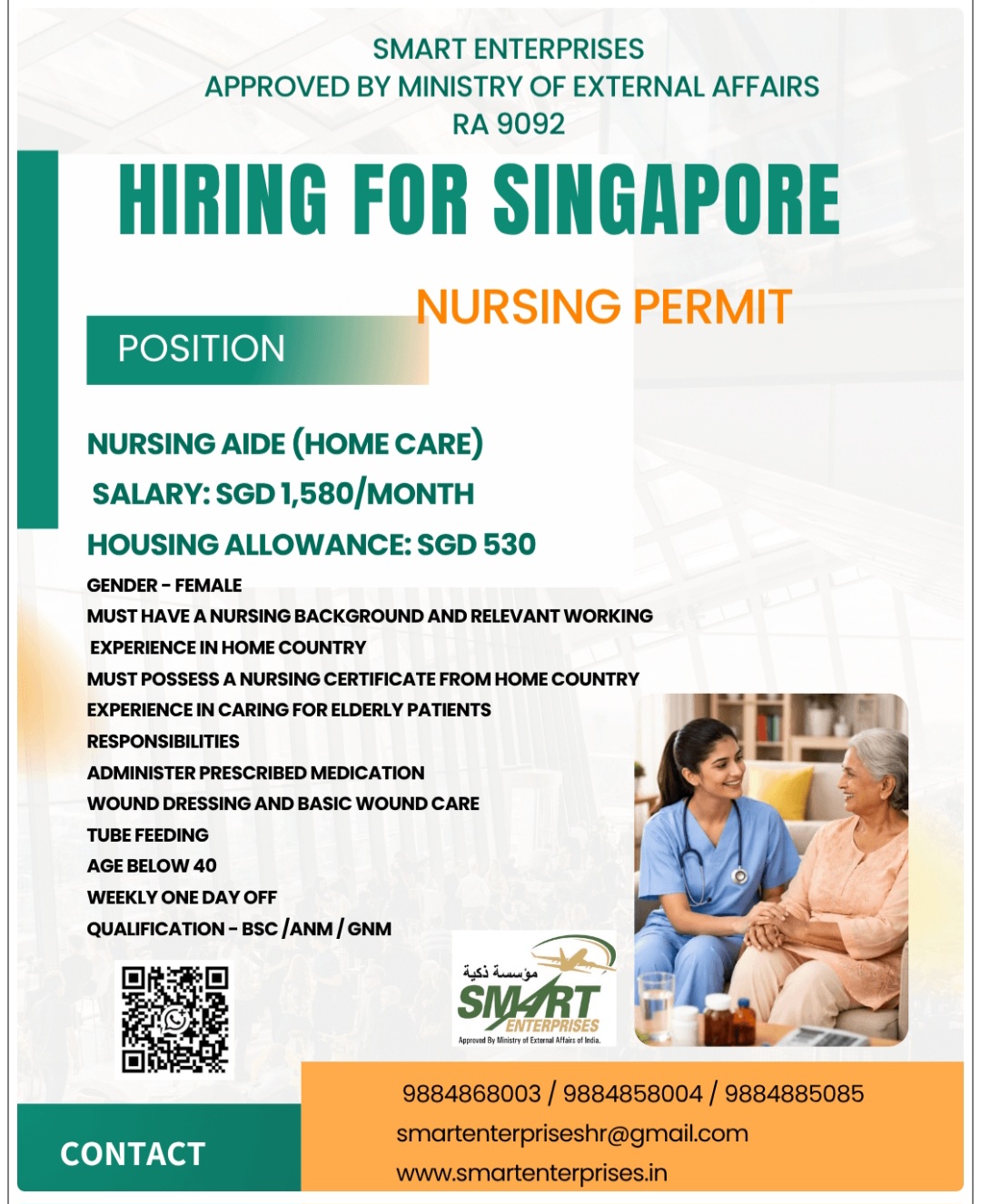 HIRING FOR SINGAPORE