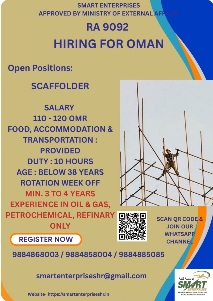 HIRING SCAFFOLDER FOR OMAN