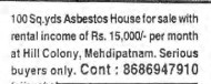 HOUSE FOR SALE AT MEHDIPATNAM