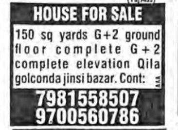 HOUSE FOR SALE
