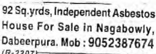 HOUSE FOR SALE