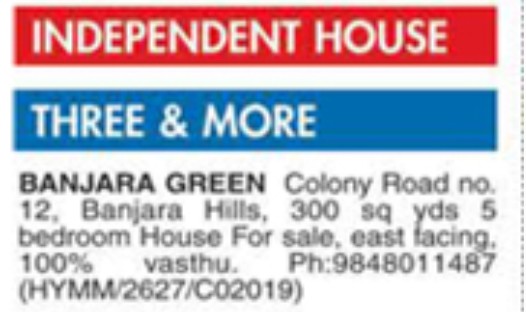 HOUSE FOR SALE
