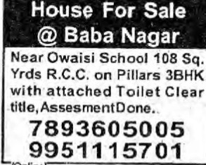 HOUSE FOR SALE