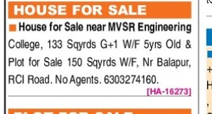 HOUSE FOR SALE