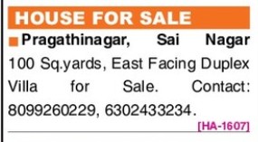 HOUSE FOR SALE