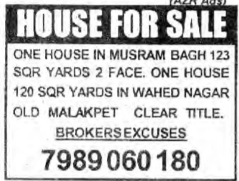 HOUSE FOR SALE