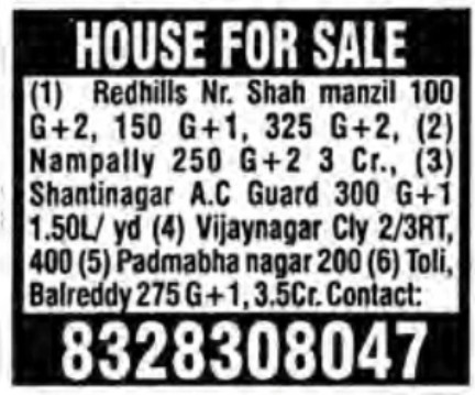 HOUSE FOR SALE