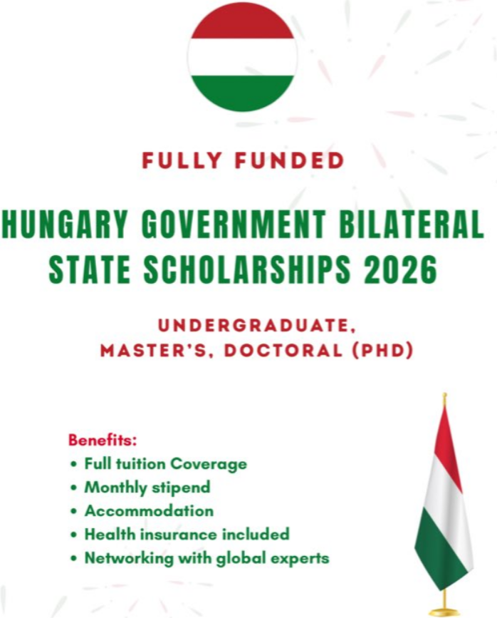 Hungary Government Bilateral State Scholarships 2026 | Fully Funded