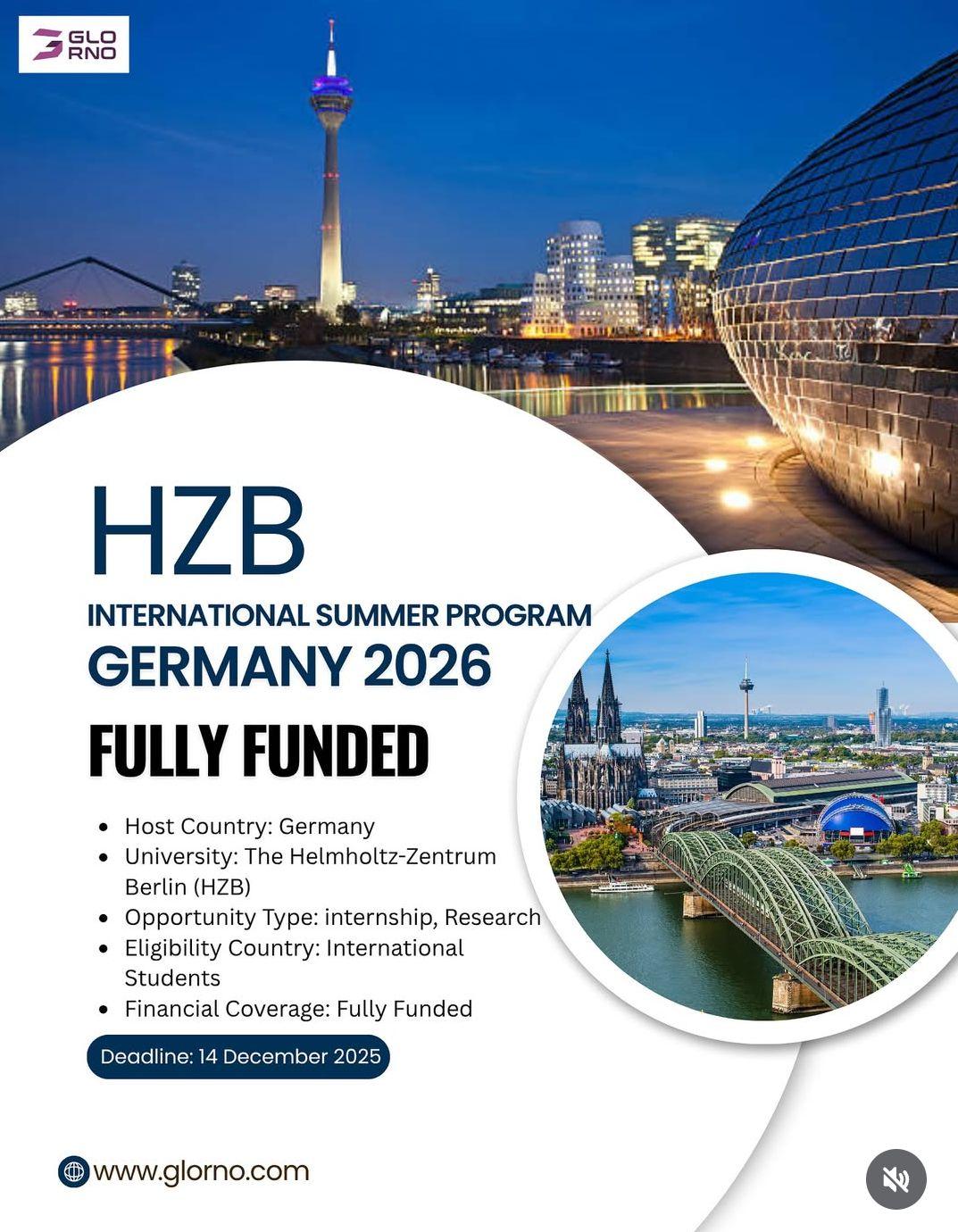 HZB INTERNATIONAL SUMMER PROGRAM GERMANY 2026