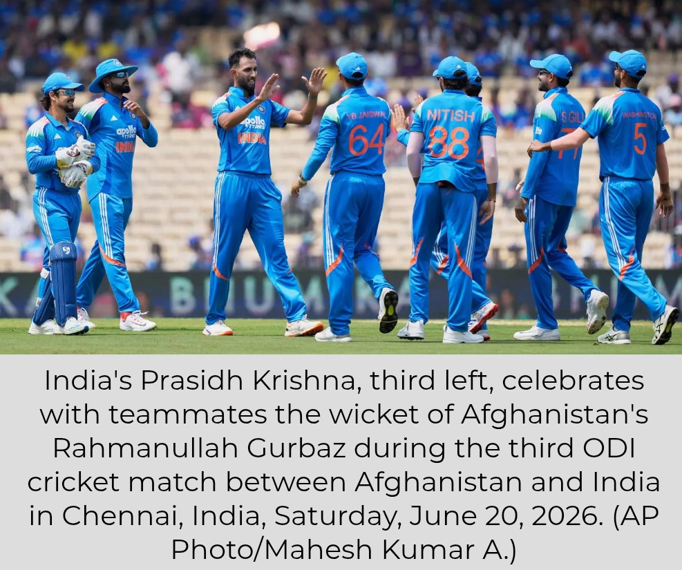 Ind vs Afg 3rd ODI: Prasidh Takes Five Wickets, Limits Afghanistan to 218