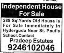 INDEPENDENT HOUSE FOR SALE