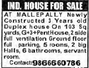 INDEPENDENT HOUSE FOR SALE