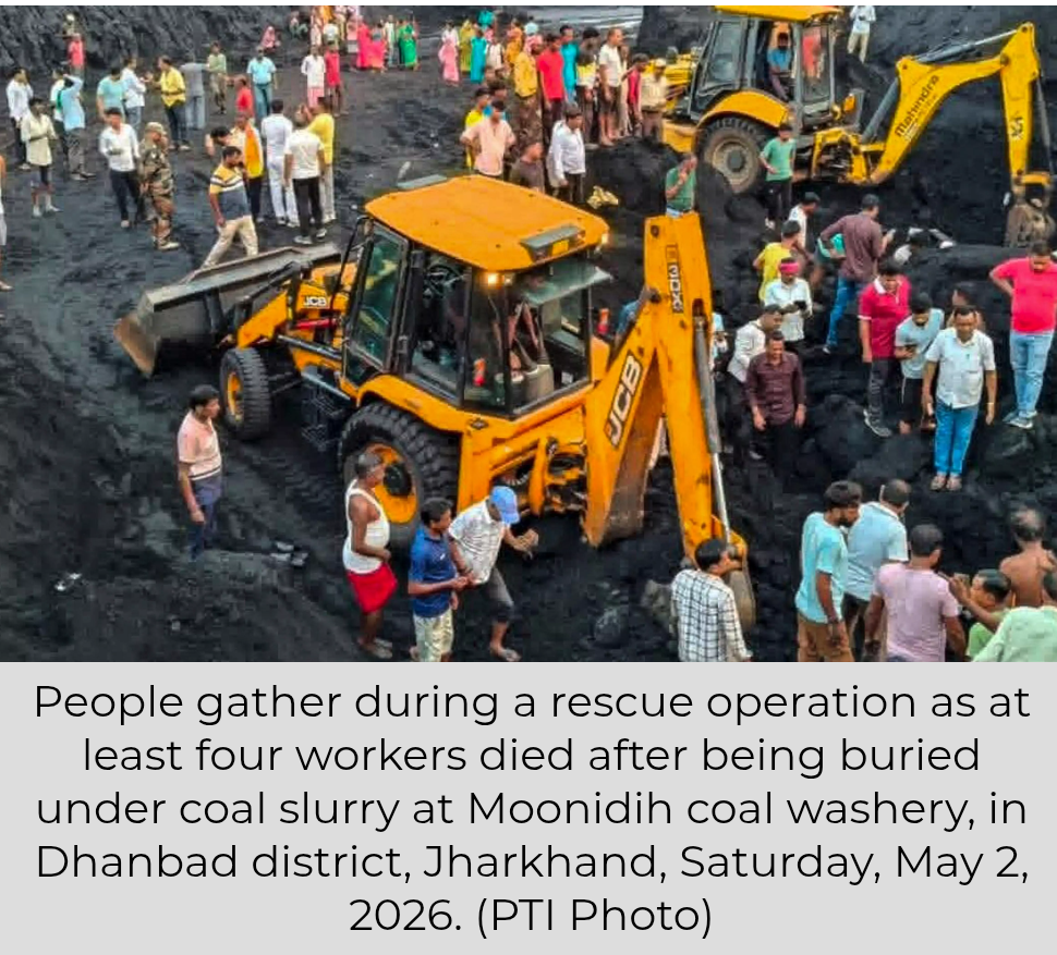 Jharkhand: 4 Workers Die After Being Buried Under Coal Slurry In Dhanbad