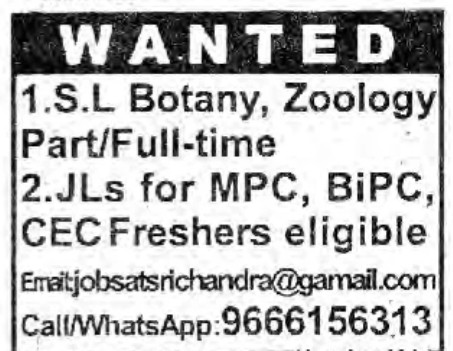 JOB OPENINGS