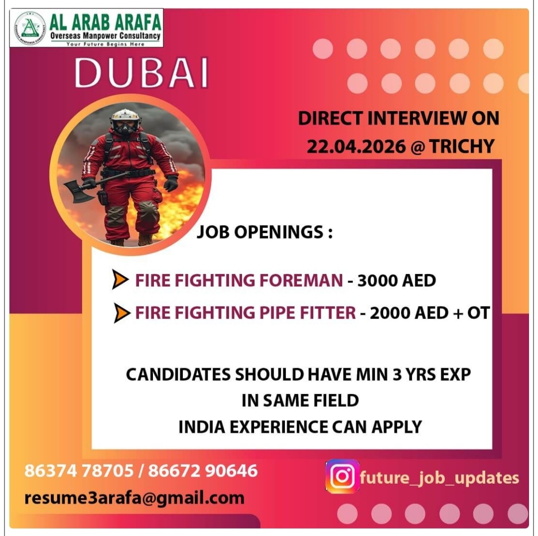 JOB VACANCIES FOR DUBAI