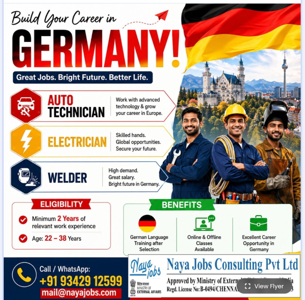 JOB VACANCIES FOR GERMANY
