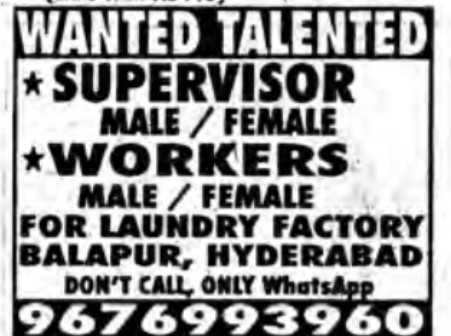 JOB OPPORTUNITIES