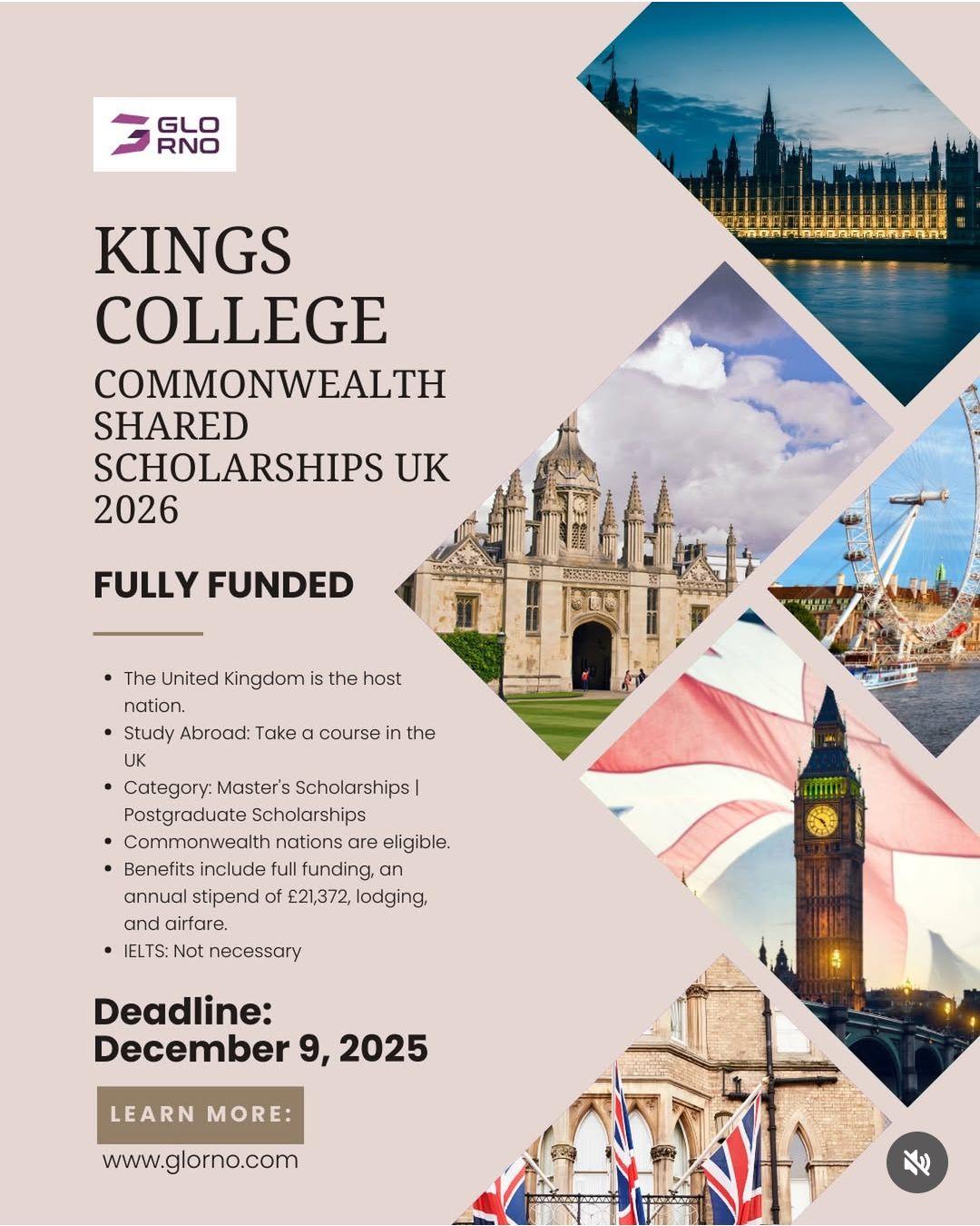 KINGS COLLEGE SCHOLORSHIPS 2026