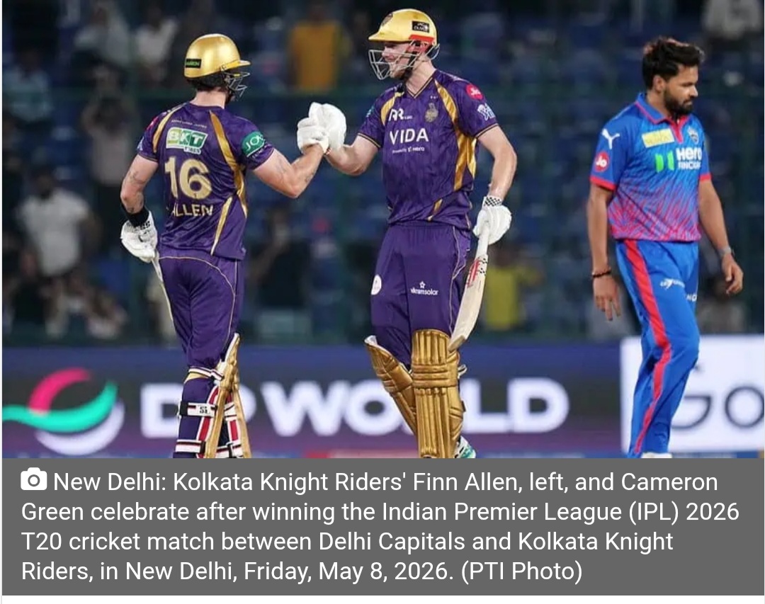 KKR hammer DC by eight wickets as Allen smashes unbeaten ton