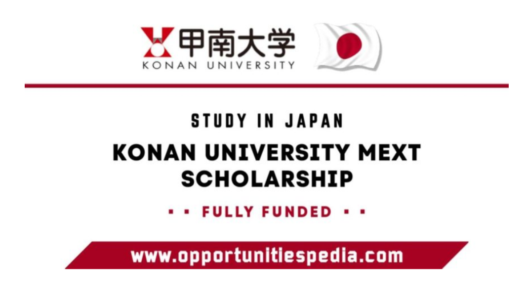 Konan University MEXT Scholarship 2026 in Japan (Fully Funded)