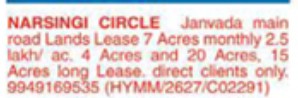 LAND FOR SALE AT NARSING