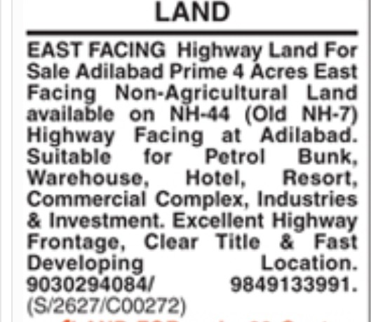 LAND FOR SALE