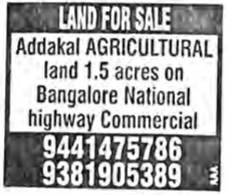 LAND FOR SALE