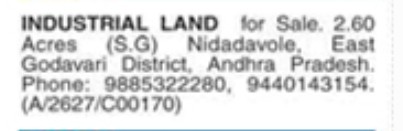 LAND FOR SALE