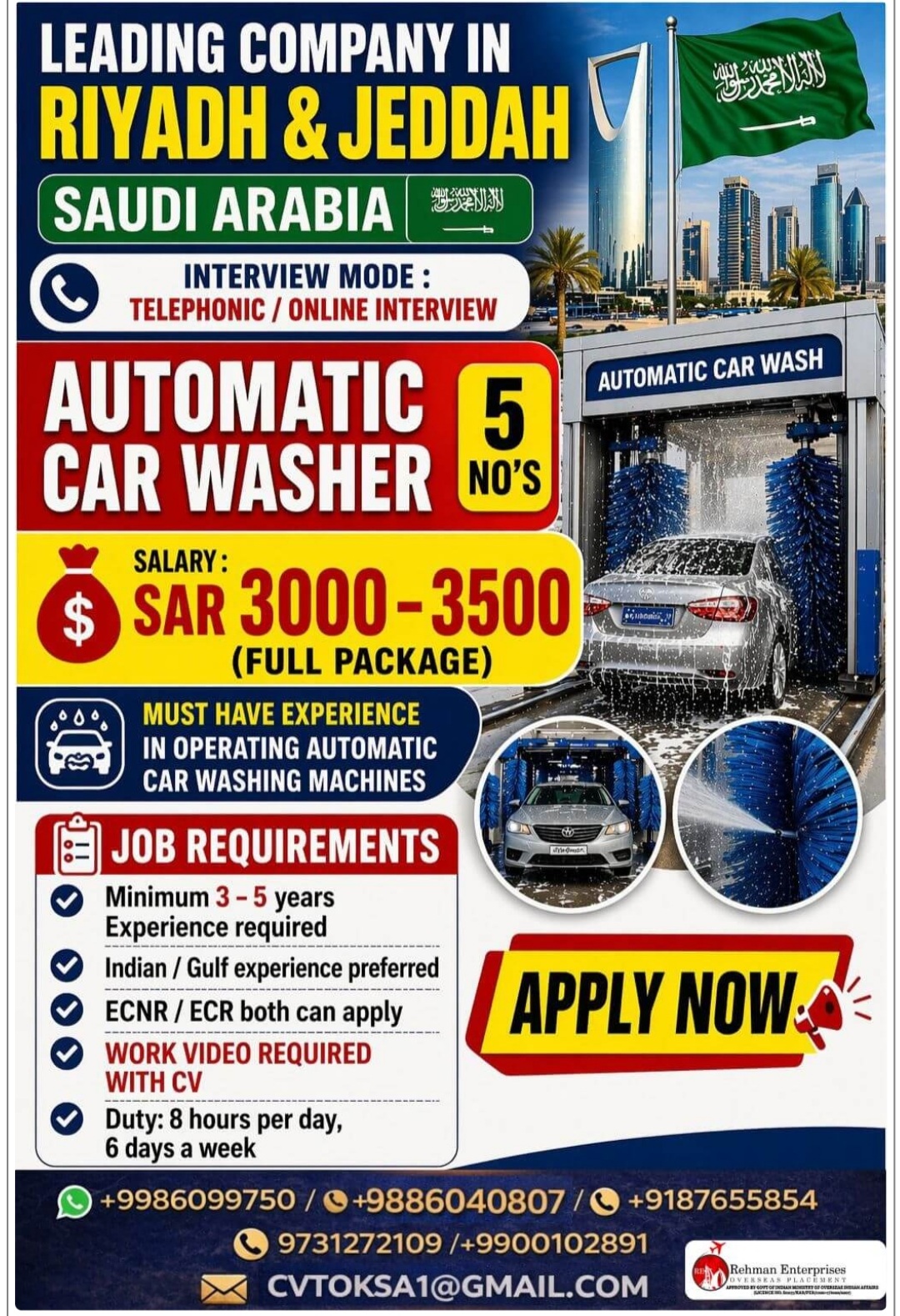 LEADING COMPANY IN JEDDAH AND RIYADH IS HIRING