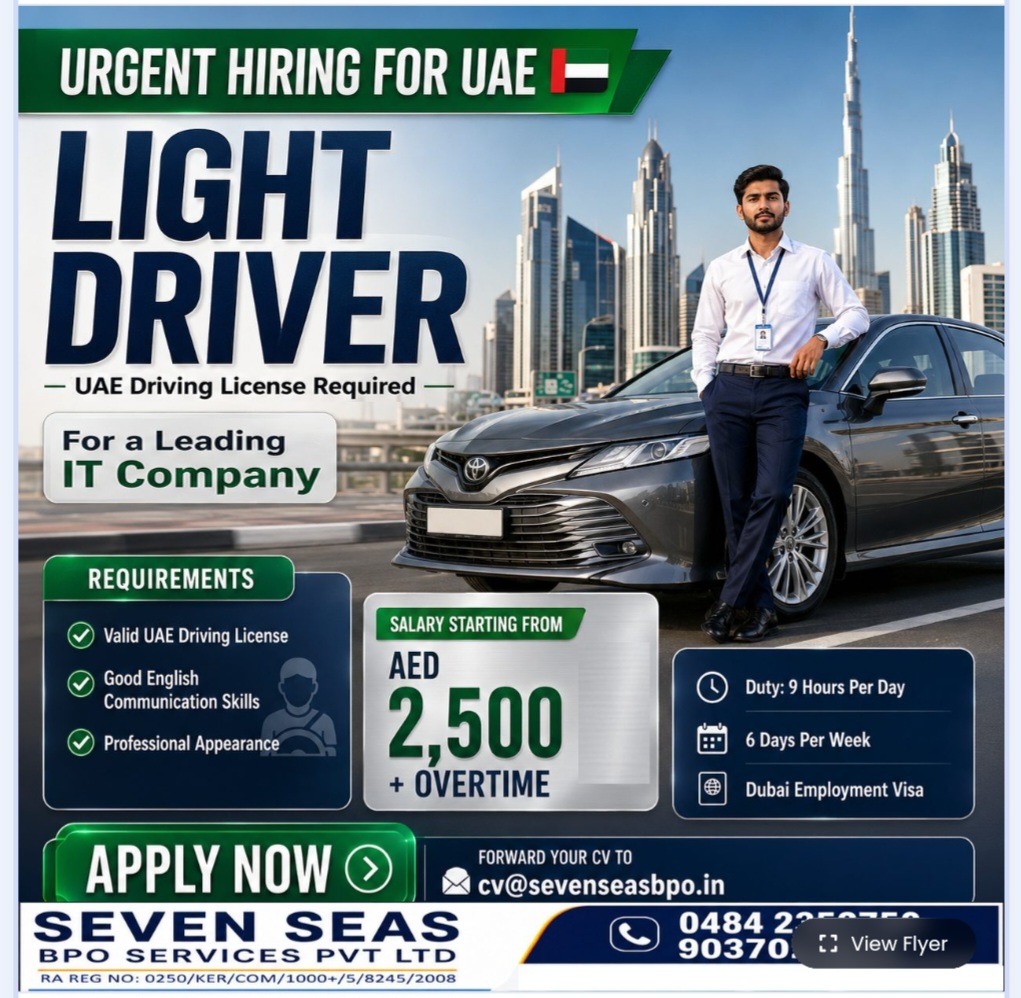 LEADING IT COMPANY IS HIRING FOR UAE
