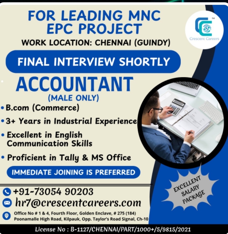 LEADING MNC EPC PROJECT IS HIRING FOR SAUDI ARABIA