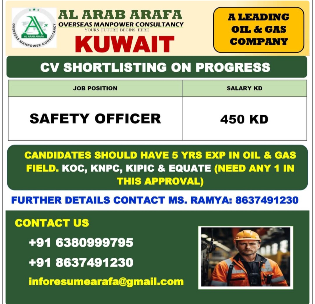 LEADING OIL AND GAS COMPANY HIRING FOR KUWAIT