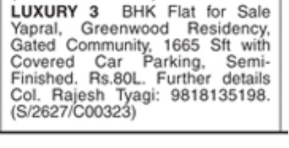 LUXURY FLAT FOR SALE