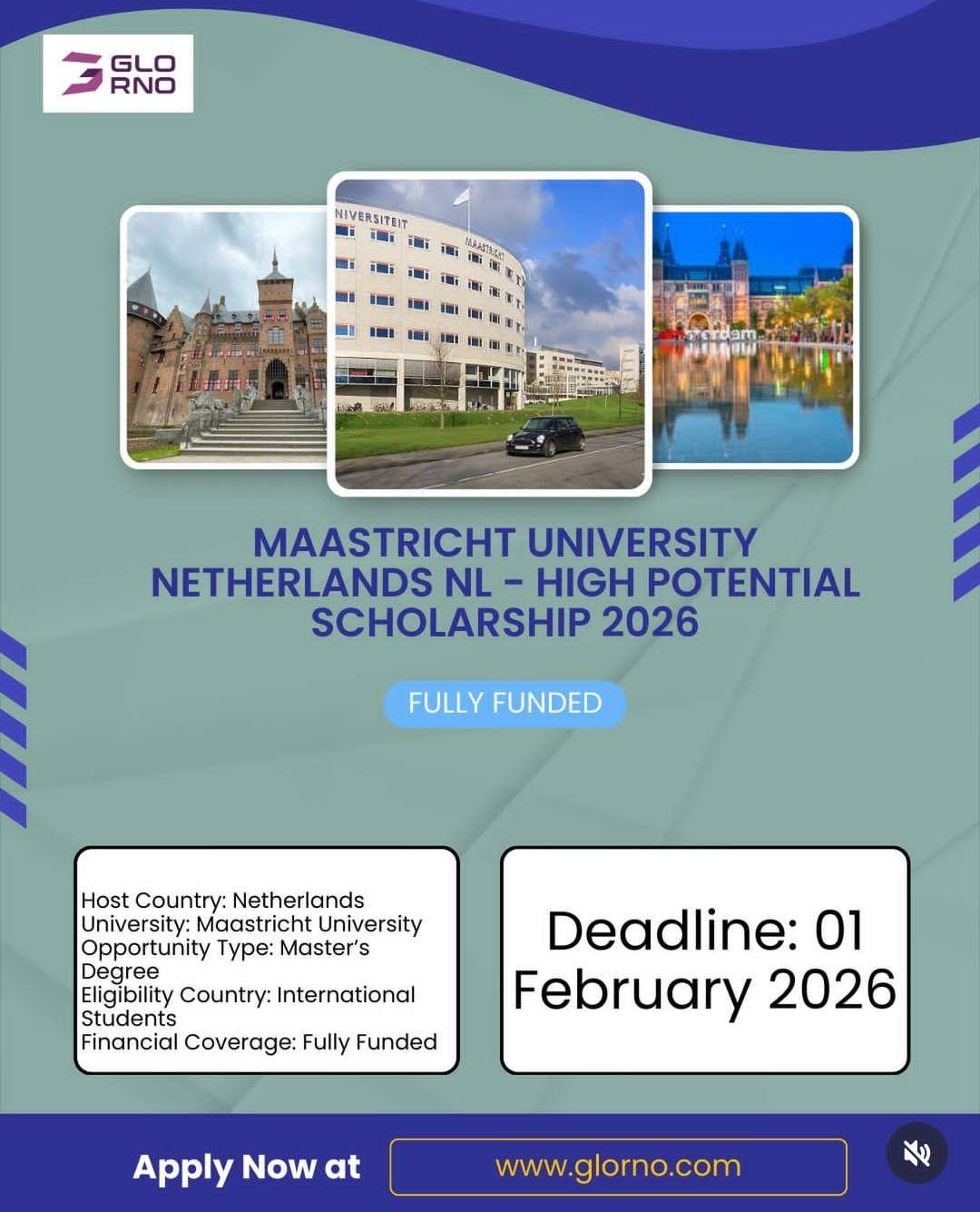 MAASTRICHT UNIVERSITY SCHOLORSHIP 2026