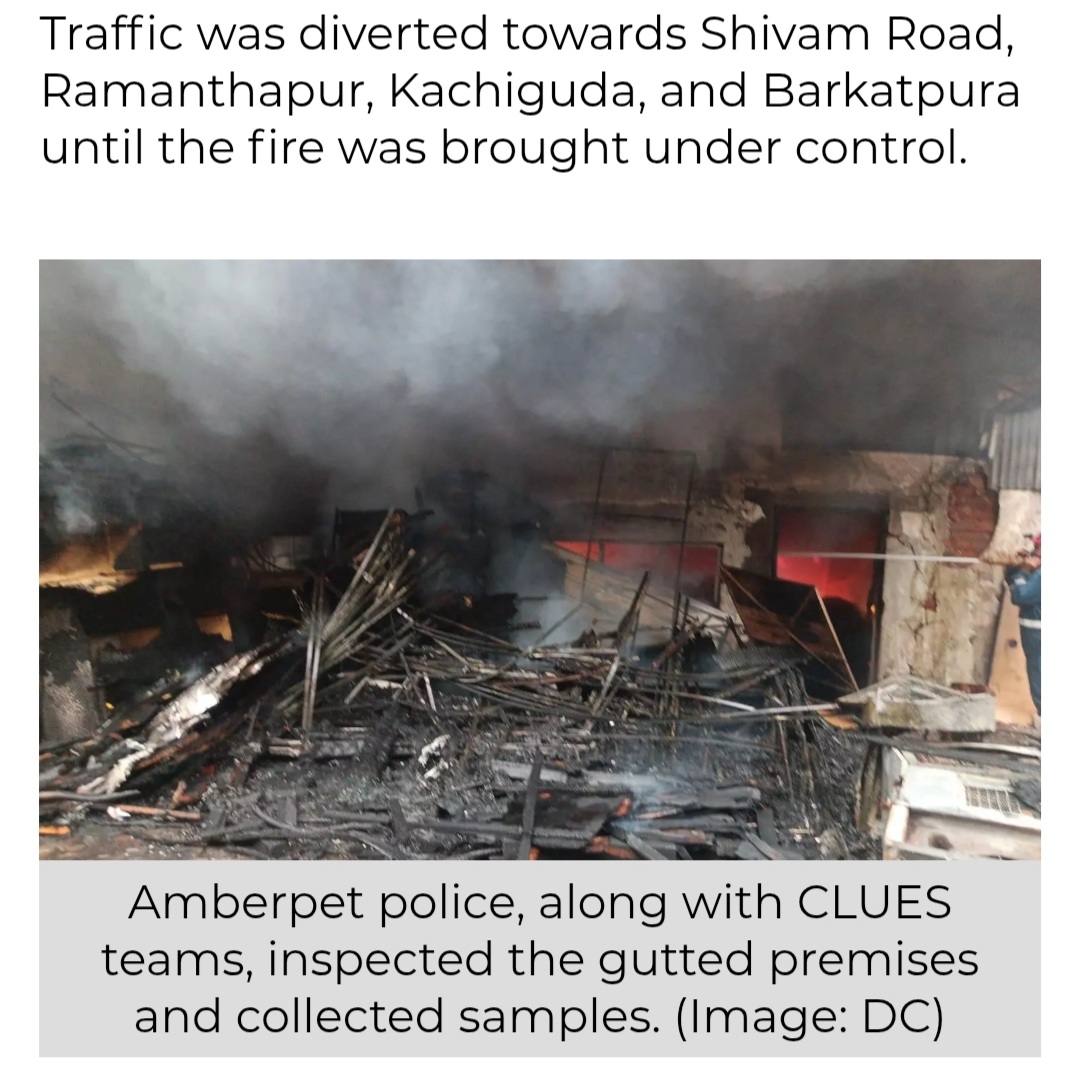 Major Fire at Car Service centre