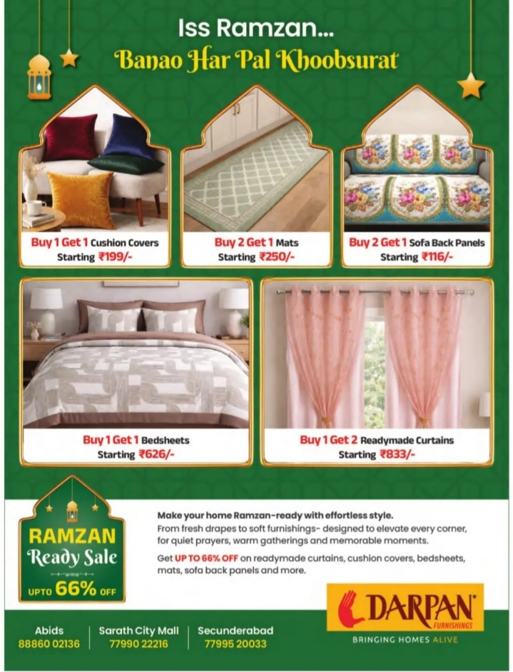 MAKE YOUR HOME RAMZAN READY WITH EFFORTLESS STYLE