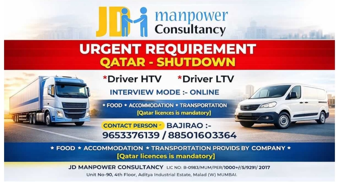 MANPOWER CONSULTANCY IS RECRUITING FOR QATAR SHUTDOWN