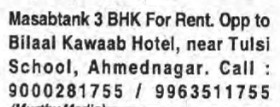 MASABTANK 3BHK FOR RENT