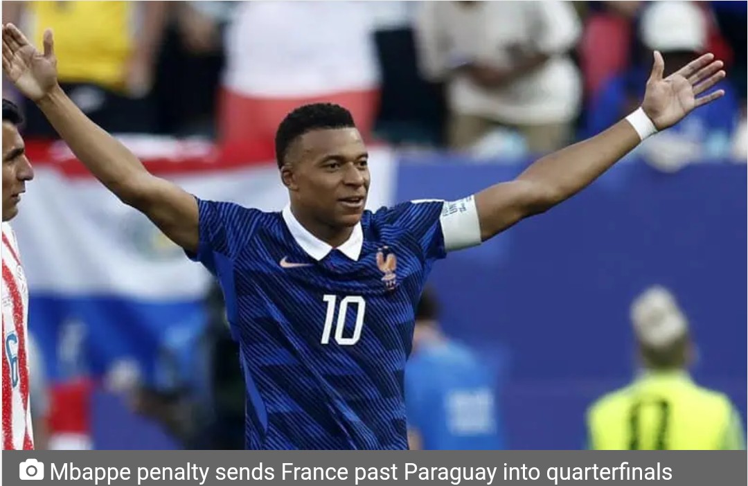 Mbappe penalty sends France past Paraguay into quarterfinals