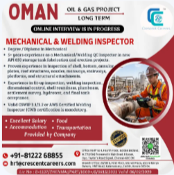MECHANICAL & WELDING INSPECTOR