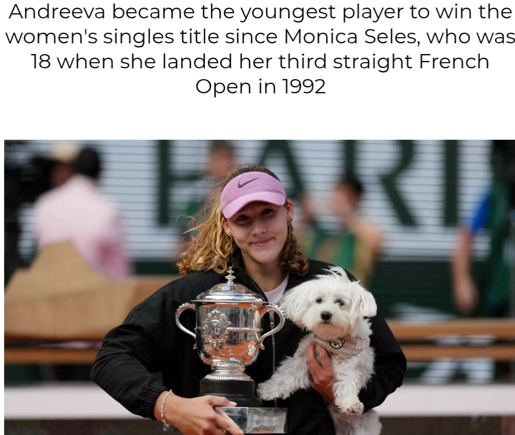Mirra Andreeva Wins French Open to Claim First Grand Slam Title