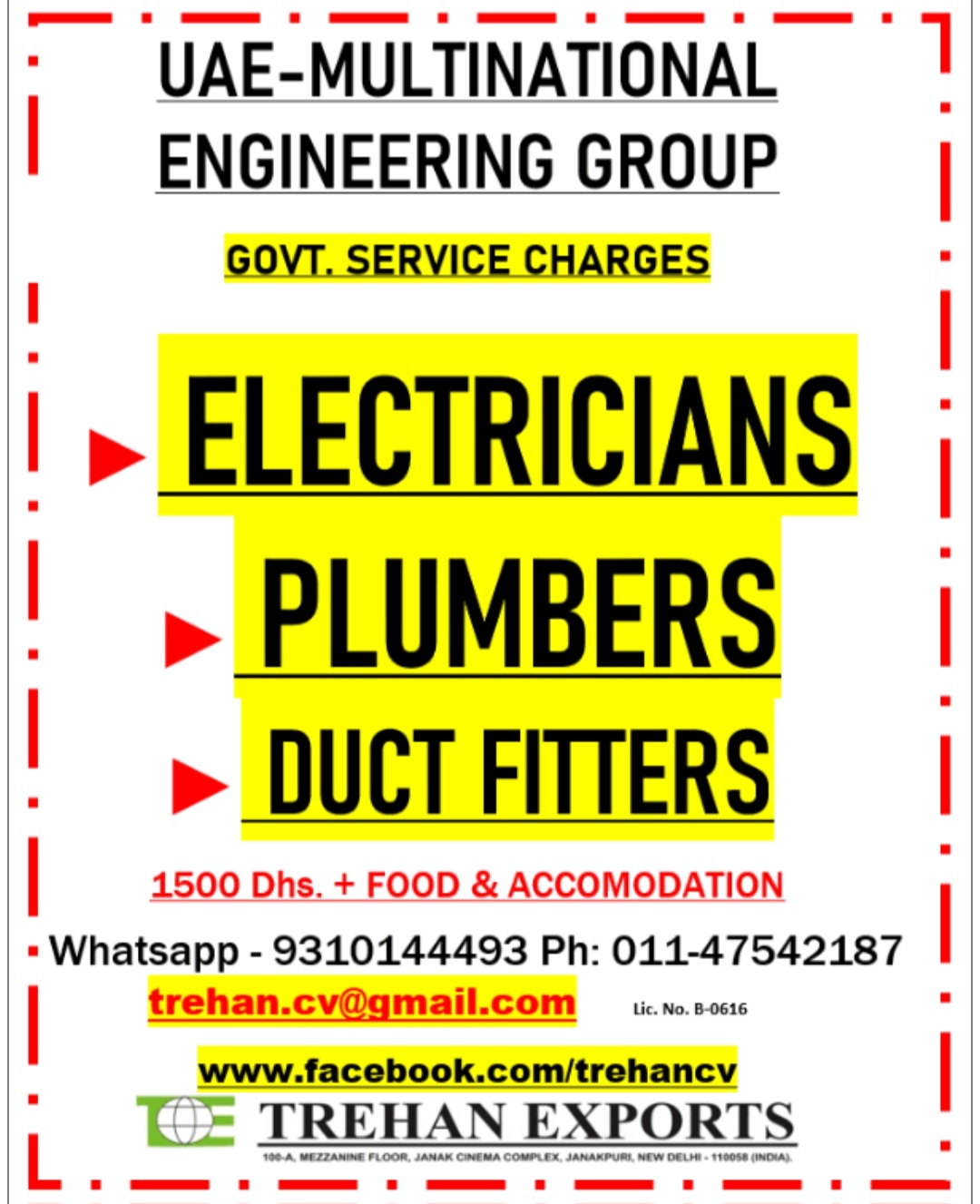 MULTINATIONAL ENGINEERING GROUP HIRING FOR UAE