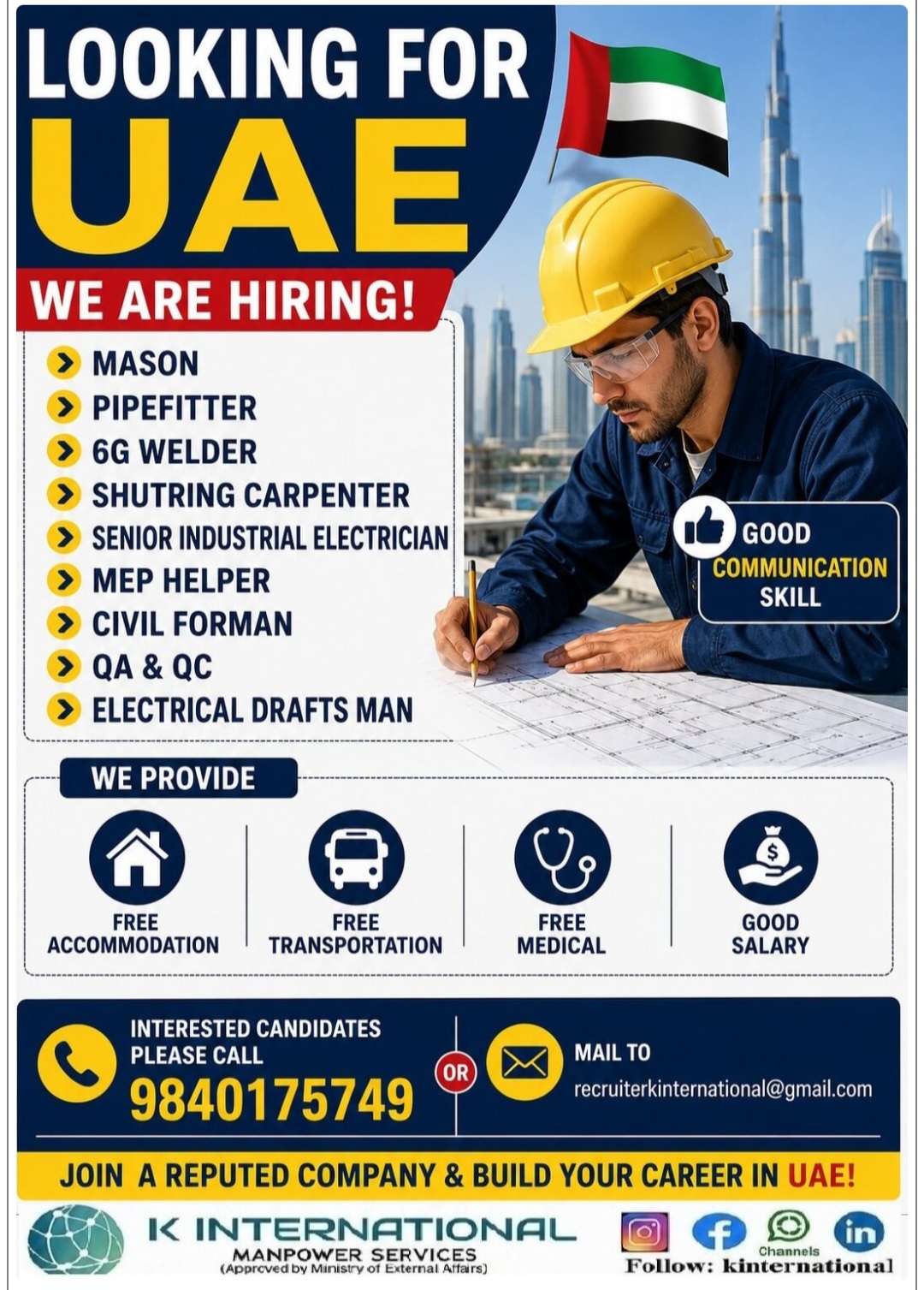 MULTIPLE JOB VACANCIES FOR UAE