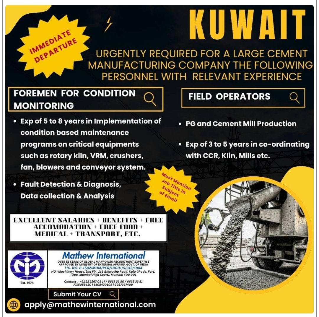 MULTIPLE POSITION HIRINGS FOR KUWAIT