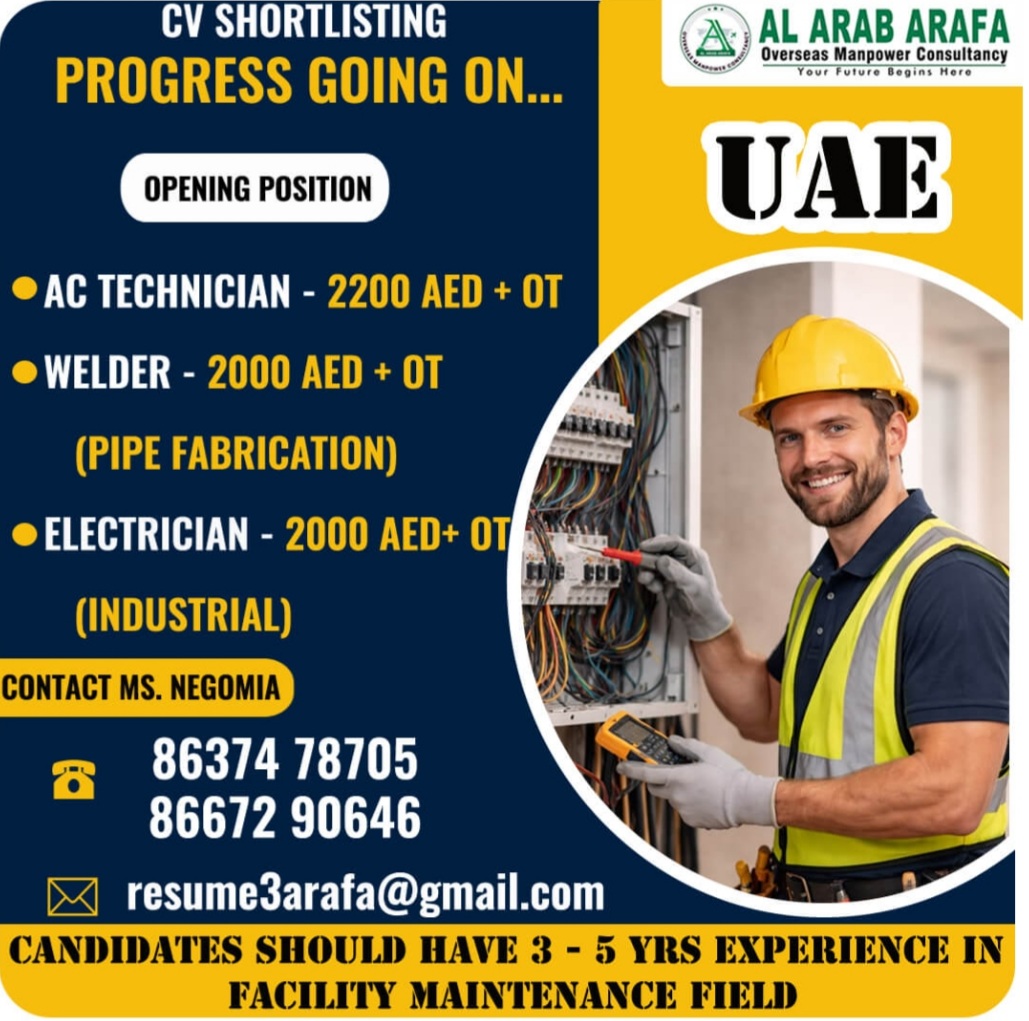 MULTIPLE POSITION HIRINGS FOR UAE