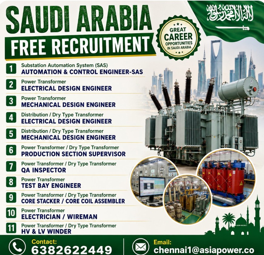 MULTUPLE JOB VACANCIES FOR SAUDI ARABIA