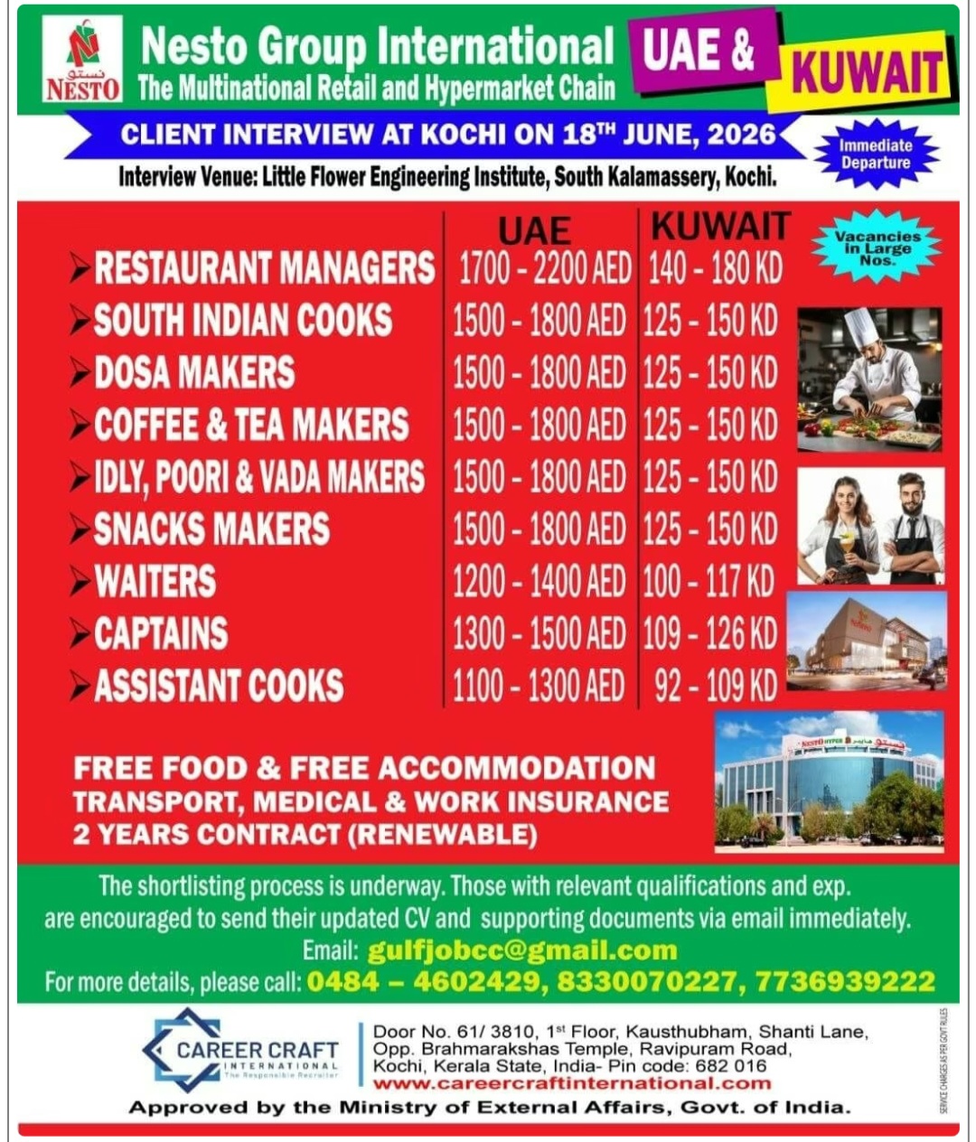 NESTO GROUP IS HIRING FOR UAE AND KUWAIT