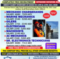 NMDC ABU DHBAI CONDUCTS A DIRECT CLIENT INTERVIEW IN KOCHI ON 13TH AND 14TH JULY, 2026